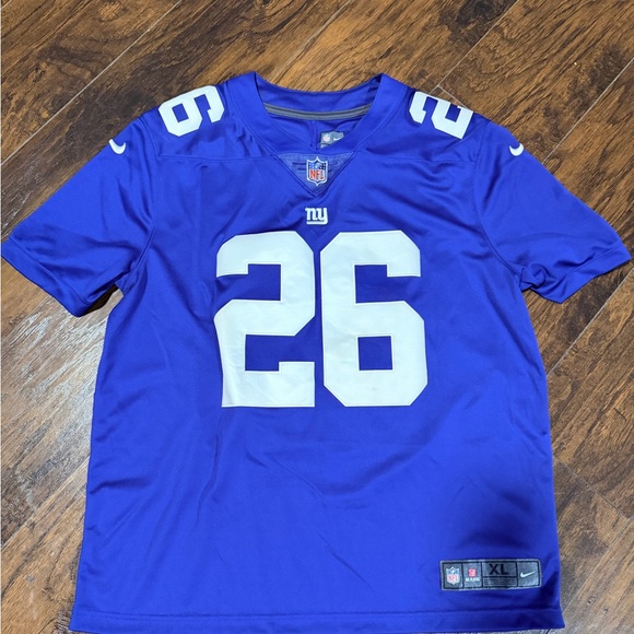 Nike Other - NFL Giants Royal Blue Jersey with White Number 26 Saquon Barkley SZ XL